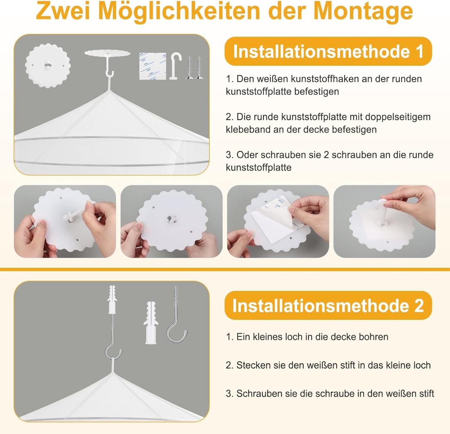 Moskitonetz Bett Doppelbett Einzelbett Großes Reise Betthimmel