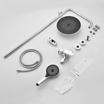Duscharmatur Regendusche Höhenverstellbar Handbrause 3 Funktionen