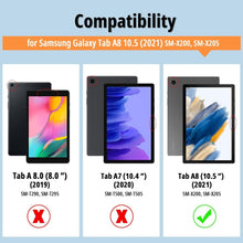 EasyAcc Samsung Galaxy Tab A8 Hülle Schwarz mit