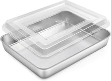 Rechteckiges Edelstahl Backblech mit Luftdichtem