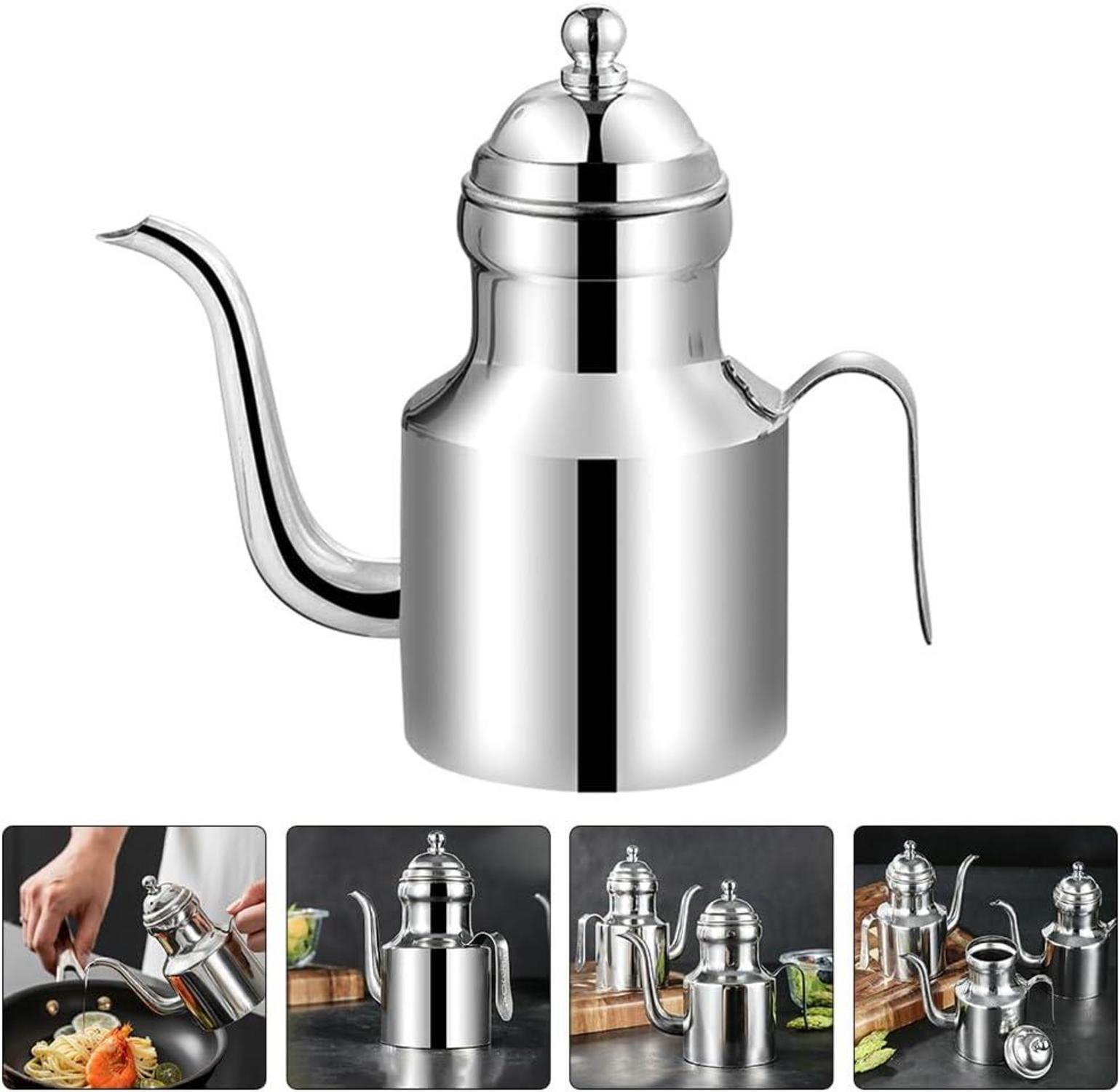 Edelstahl Öltopf Japanische Soßenflasche Olivenölspender