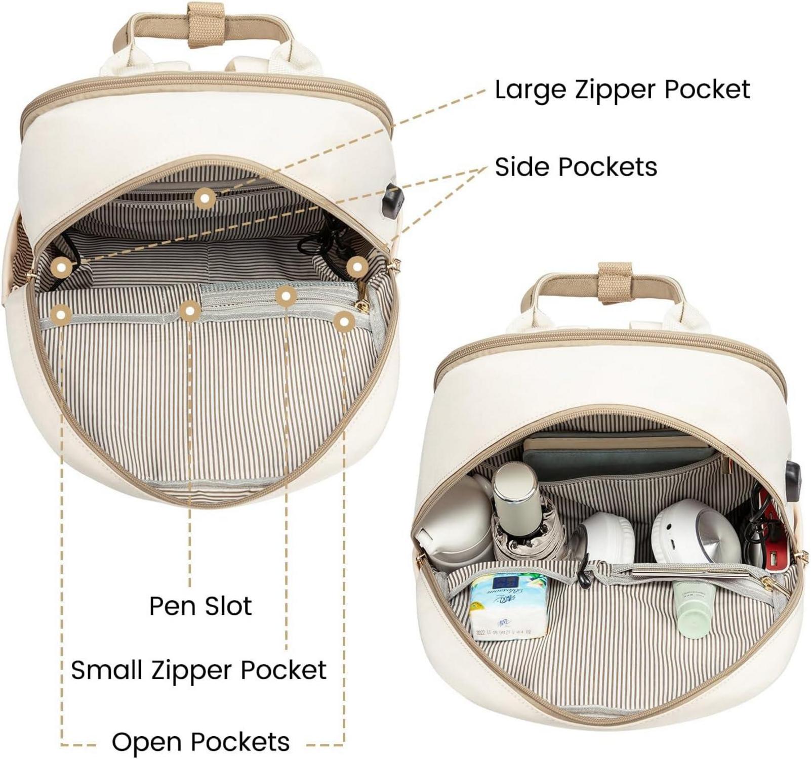 Kleiner Laptop Rucksack 14 Zoll wasserdicht USB Anschluss Mini Daypack