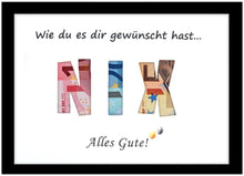 Kreative Geldgeschenkverpackung NIX für Geburtstage und Hochzeiten