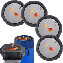 Regentonnen Netz 4er Set Abdeckung Mückenschutz 95cm Schwarz