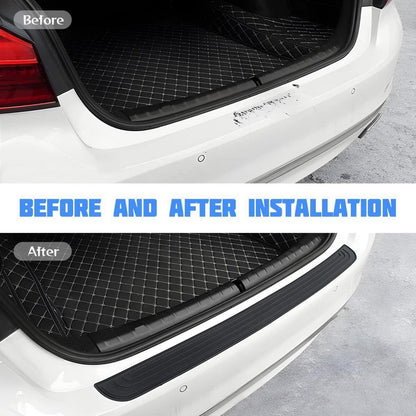 Stoßstangenschutz Gummi Schwarz 90x7cm Selbstklebend