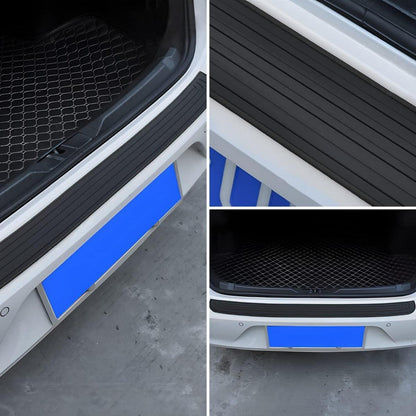 Stoßstangenschutz Gummi Schwarz 90x7cm Selbstklebend