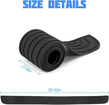 Stoßstangenschutz Gummi Schwarz 90x7cm Selbstklebend