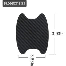 4er Set Carbon Fiber Auto Türgriff Schutzfolie Schwarz