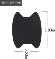 4er Set Carbon Fiber Auto Türgriff Schutzfolie Schwarz