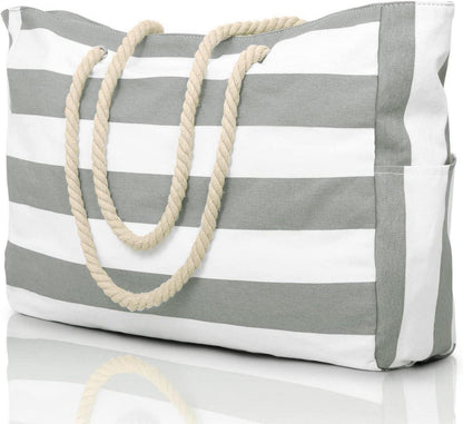 Strandtasche Wasserdicht mit Reißverschluss, Grosse Einkaufstasche