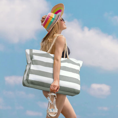 Strandtasche Badetasche Wasserdicht Reißverschluss Groß Faltbar