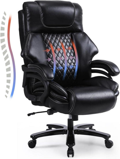 Ergonomischer Bürostuhl 200kg Belastbarkeit Schwarz