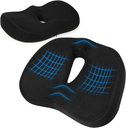 Orthopädisches Memory Foam Steißbeinkissen für Ischias & Hämorrhoiden