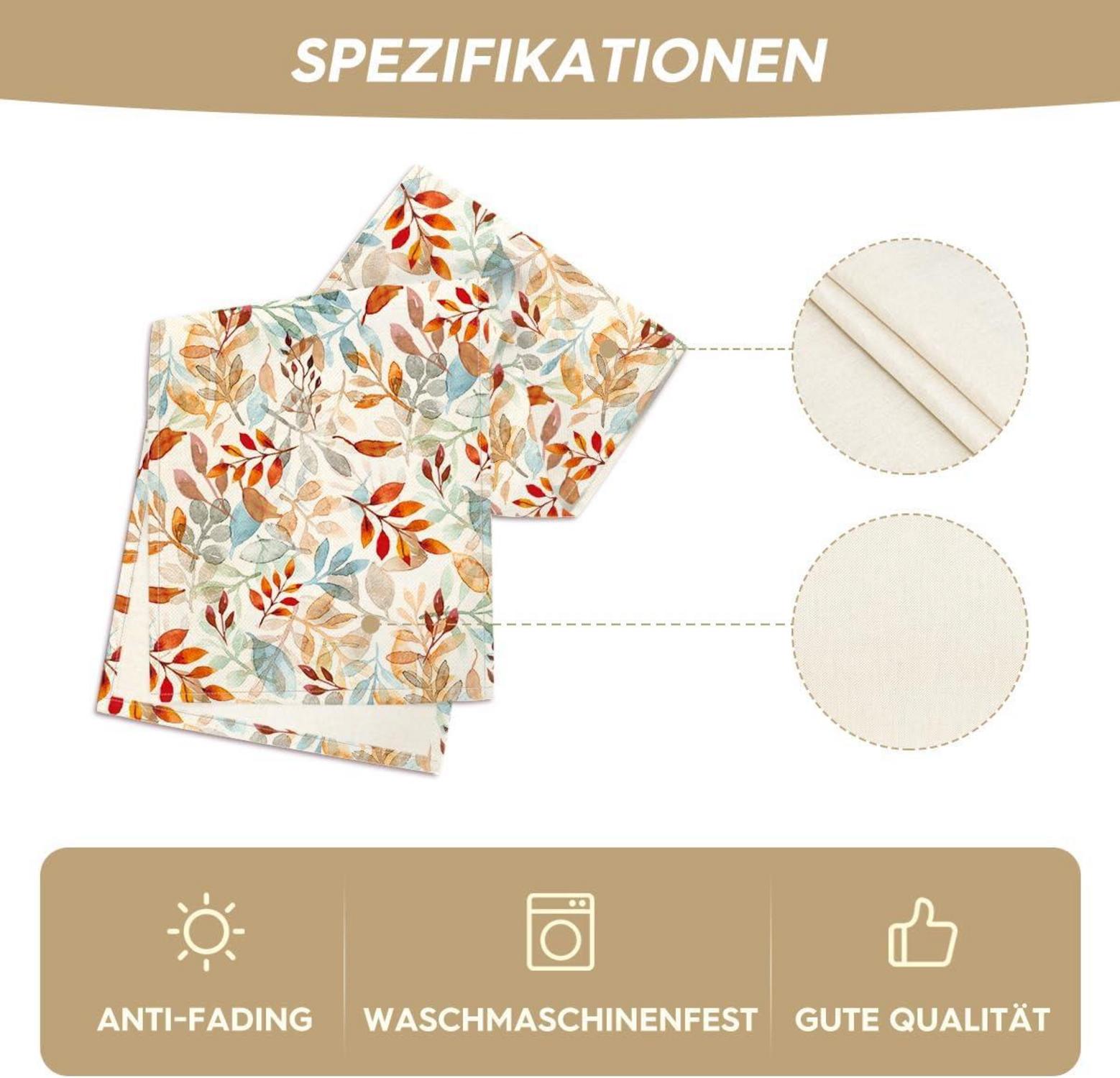 Artoid Mode Herbst Blätter Tischläufer 40x300 cm - Küche Party Dekor
