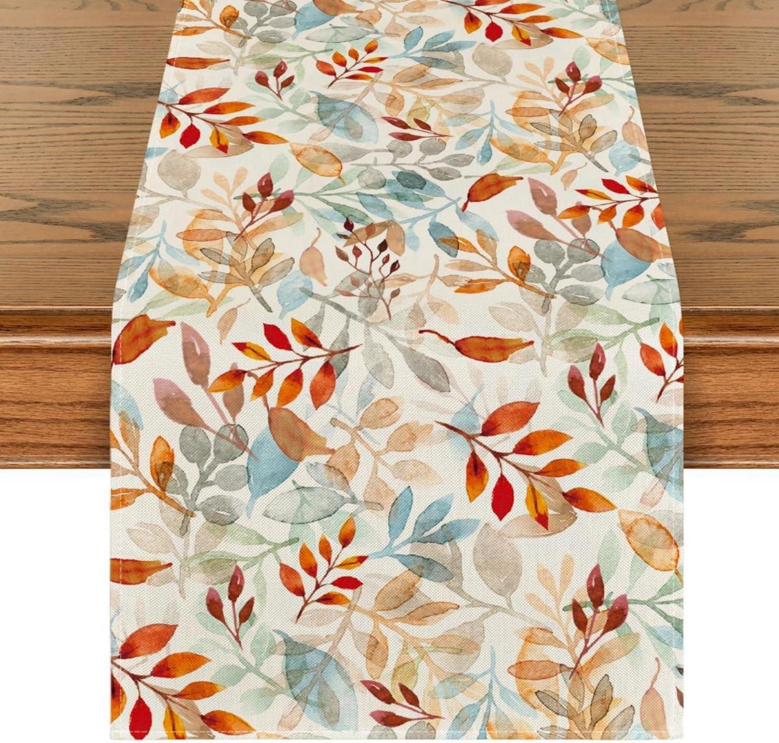 Herbst Tischläufer Blätter 40x180 cm Artoid Mode Party Deko