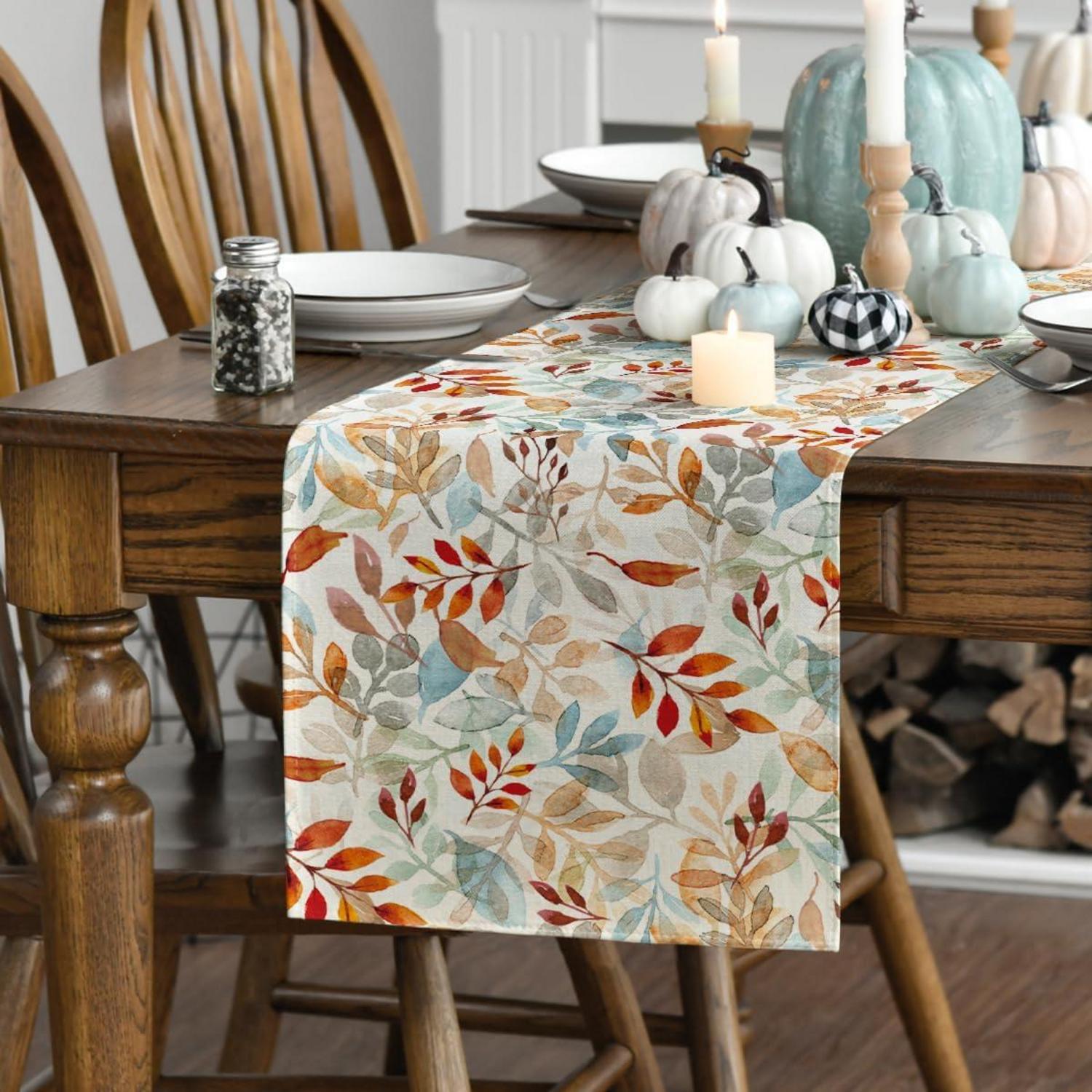 Herbst Tischläufer Blätter 40x180 cm Artoid Mode Party Deko