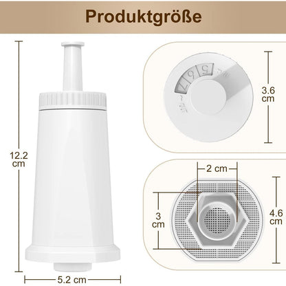 Wasserfilter für Sage Kaffeemaschinen – 4er Pack