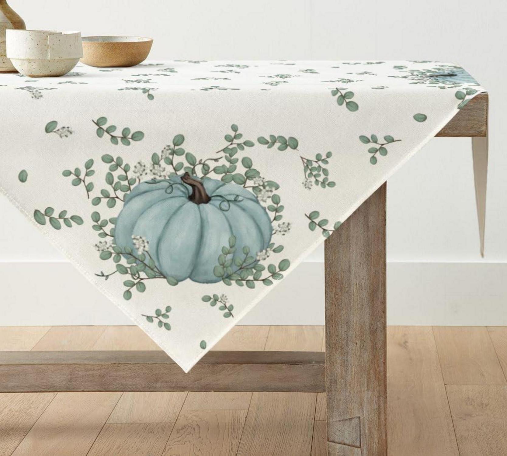 Artoid Herbst Tischdecke Kürbisse Blätter Dekoration 85x85cm