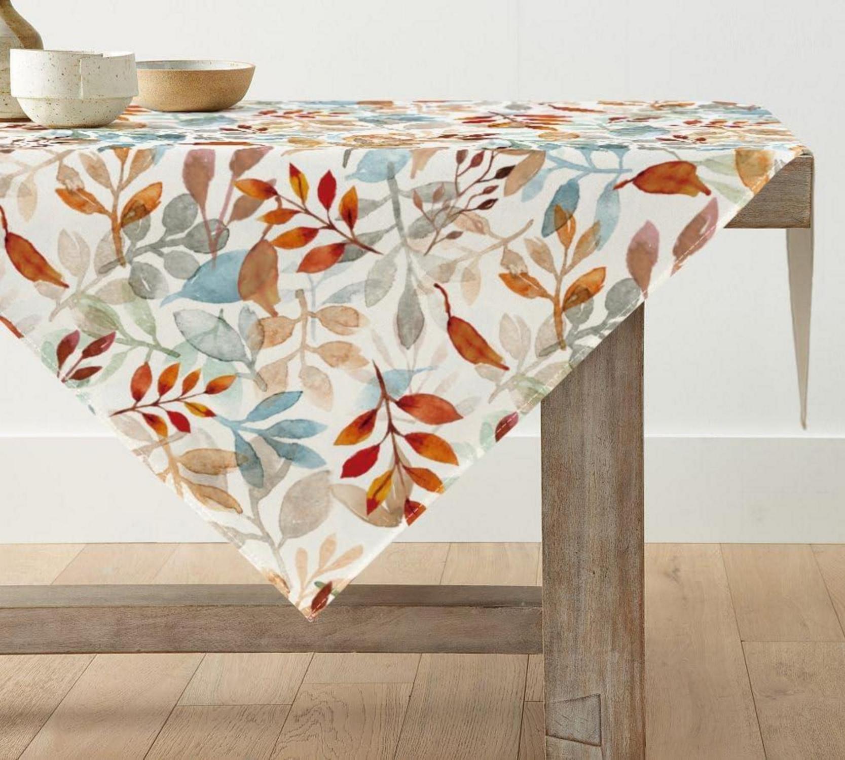 Herbst Blätter Tischdecke 85x85 cm für Küche & Party