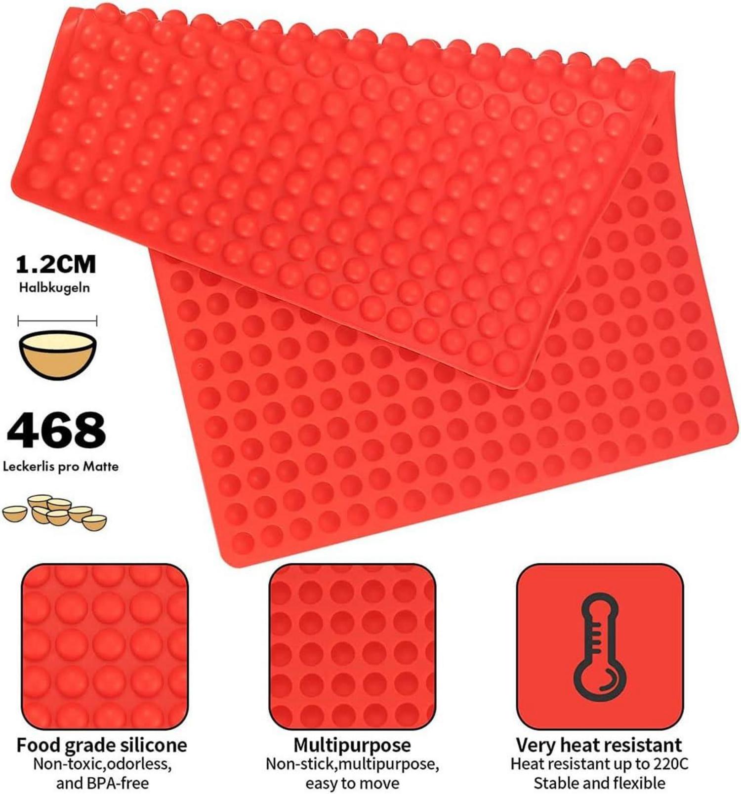 Hundekekse Backmatte mit 468 Löchern Mini Halbkugel 1.2cm