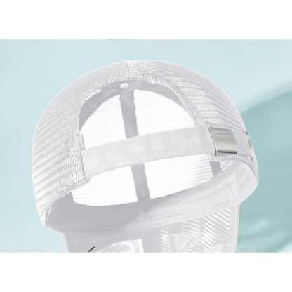 Sommer Baseball Cap Herren Damen Mesh Atmungsaktiv XL Weiß