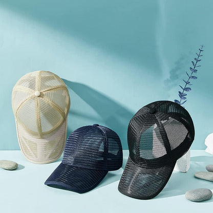Sommer Baseball Cap Herren Damen Mesh Atmungsaktiv Sonnenschutz
