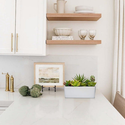 Künstliche Sukkulente Wohnzimmer Deko Pflanze Keramiktopf 14cm