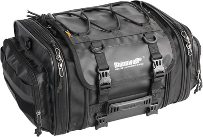Motorrad Gepäckrolle 19-26L Wasserdicht Erweiterbar Schwarz