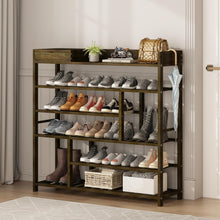 Bambus Schuhregal 6 Ebenen für Closet Shoe Storage Organizer