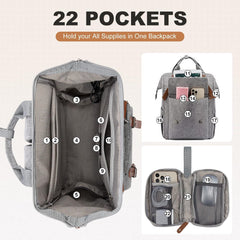 Großer Damen Rucksack 17 Zoll Laptop Schul Uni Business Waterproof Schwarz