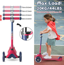 Kinderroller 3 LED Rädern Sperrbare Richtung
