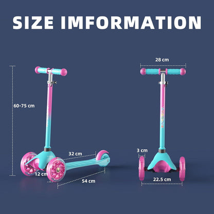 Kinderroller Kinderscooter LED Räder 2-5 Jahre grün
