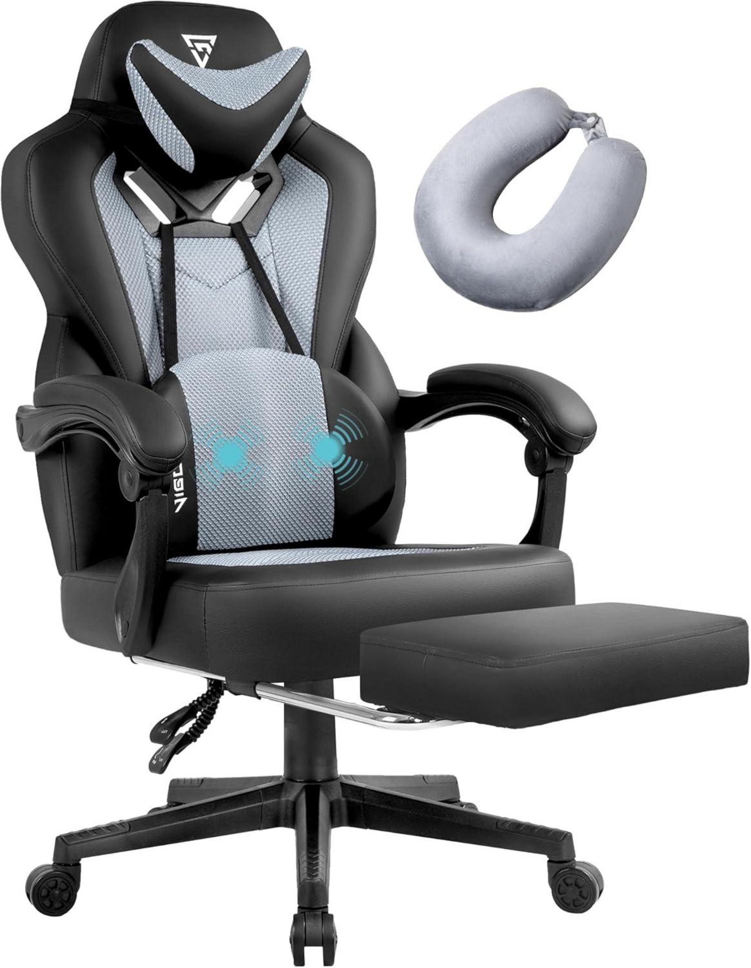 Gaming Stuhl PRO Ergonomisch Massagefunktion 350 lbs