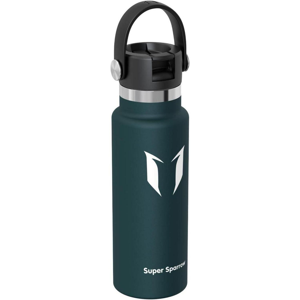 Edelstahl Thermosflasche mit Strohhalm 350ml C-Jade