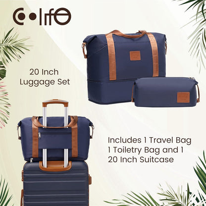 COOLIFE Hartschalen Trolley Koffer Set 4 Rollen TSA