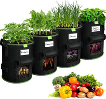 Kartoffel Pflanzsack 30L 7 Gallonen Atmungsaktiv für Tomaten Gemüse