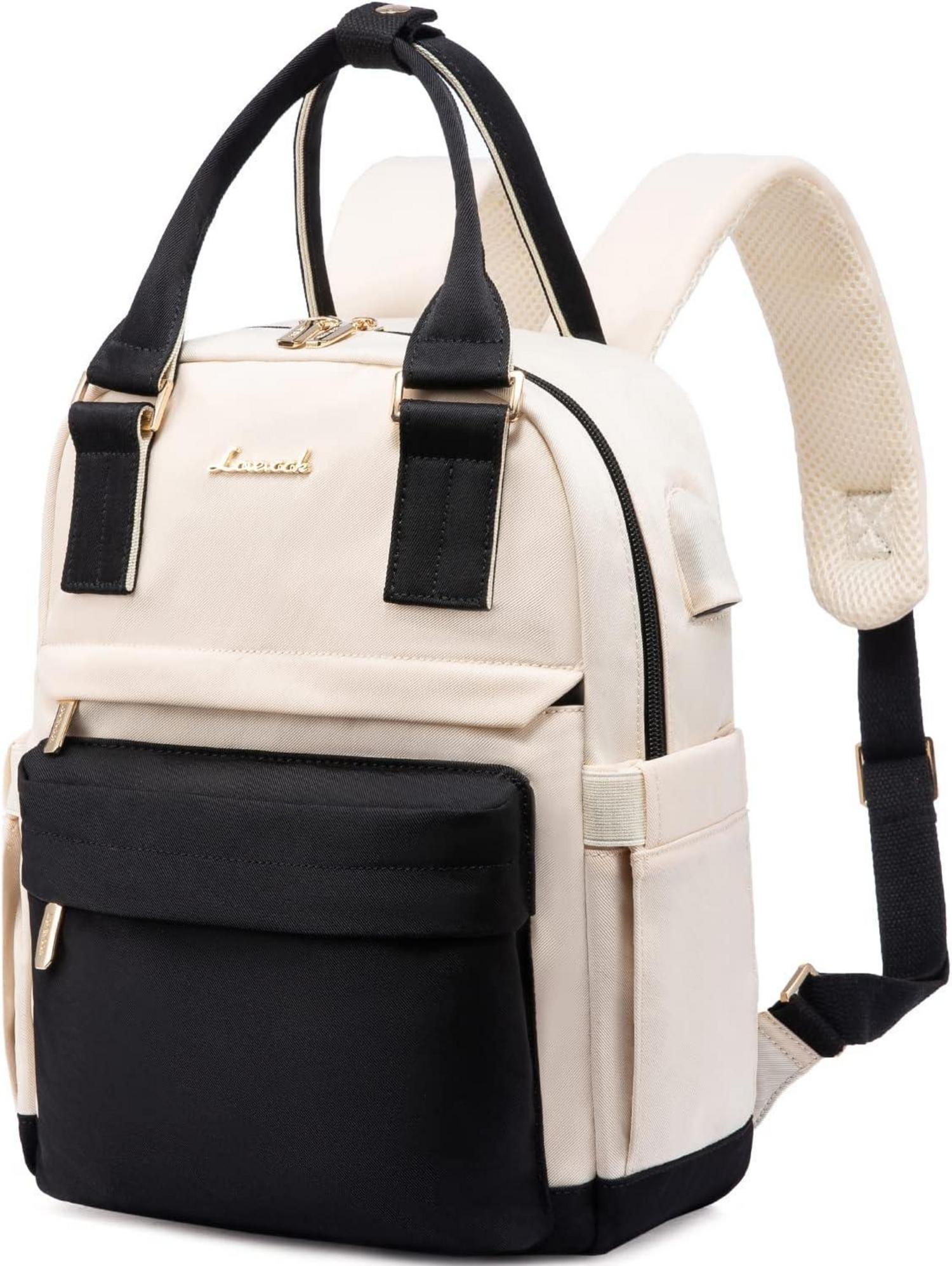 Damen Wasserdichter Schwarz Mini Rucksack Elegant Daypack