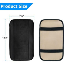 Leder Armlehnenkissen Mittelkonsole Auto Schwarz