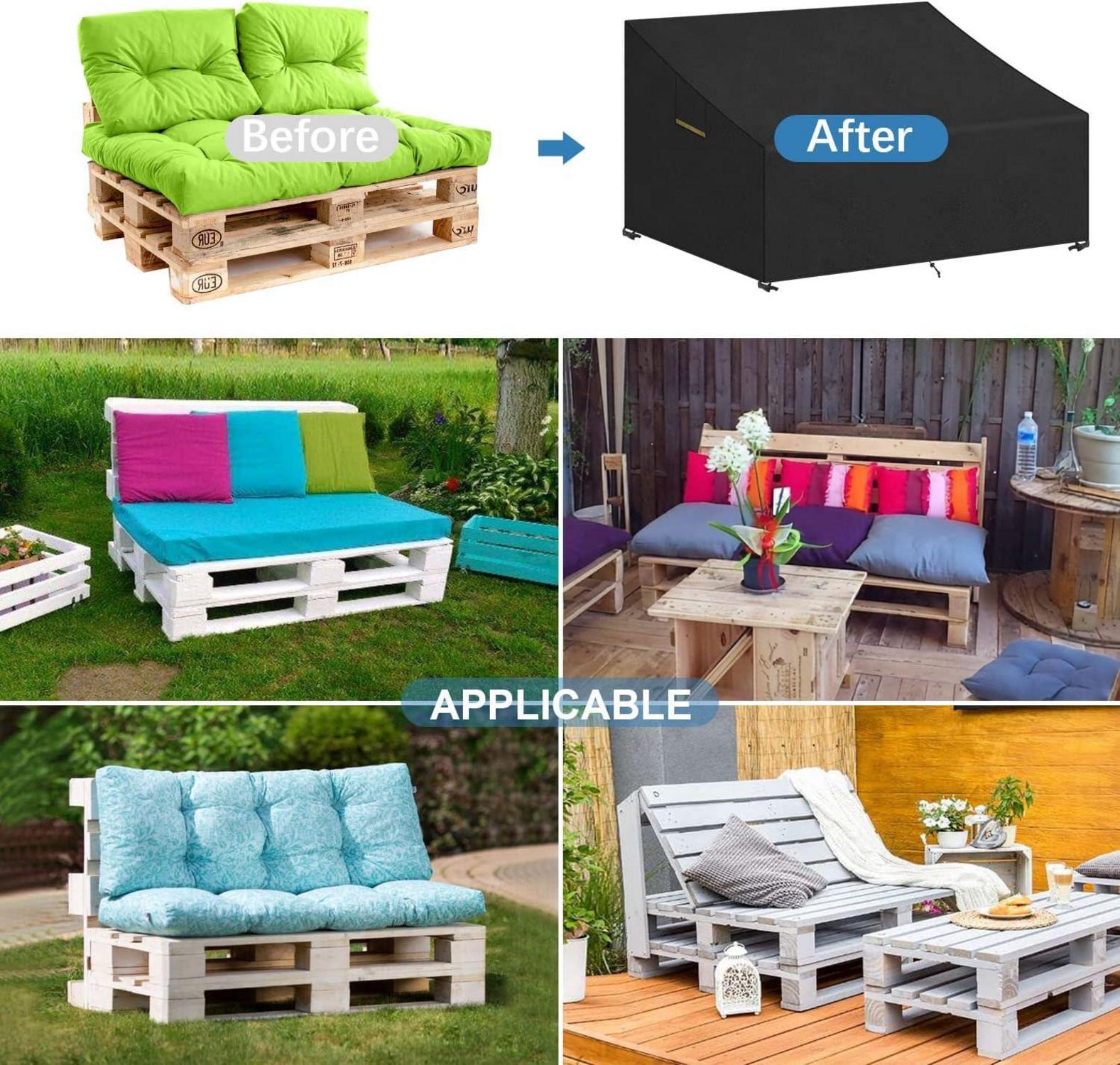 Palettensofa Schutzhülle Wasserdicht 130x95x80/40cm