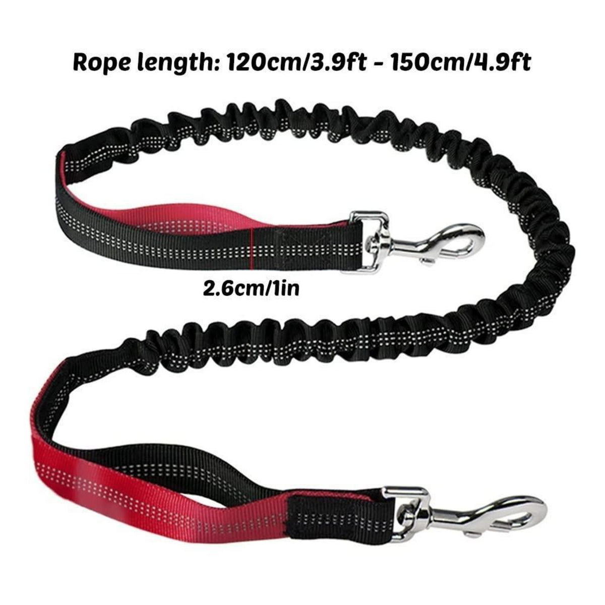 Bungeeleine für Hunde – Reflektierend & Stoßdämpfend 120-150cm
