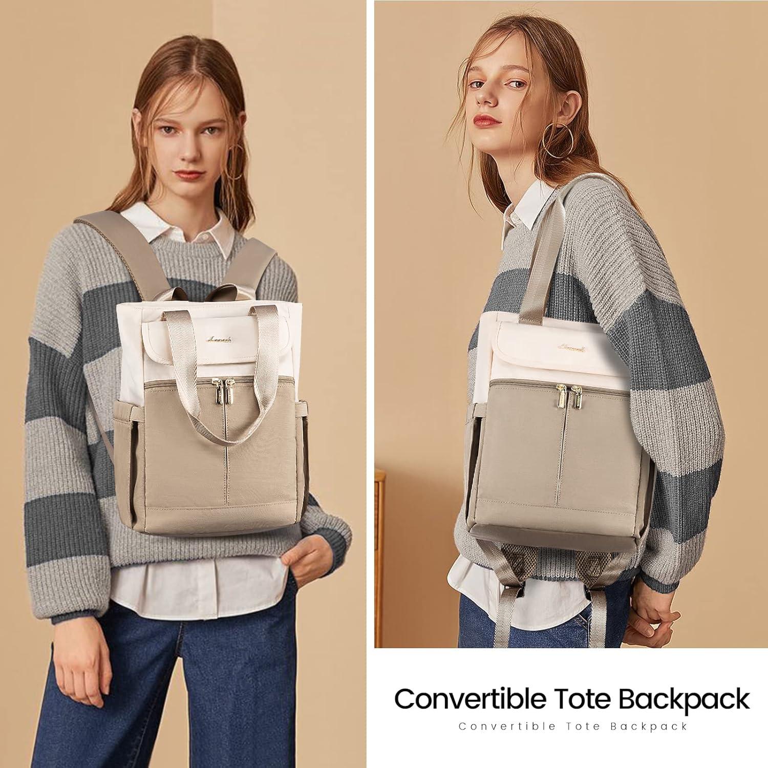 Damen Rucksack Klein Cityrucksack Schultertasche 2 in 1