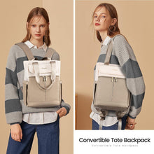 Damen Rucksack Klein Cityrucksack Schultertasche 2 in 1