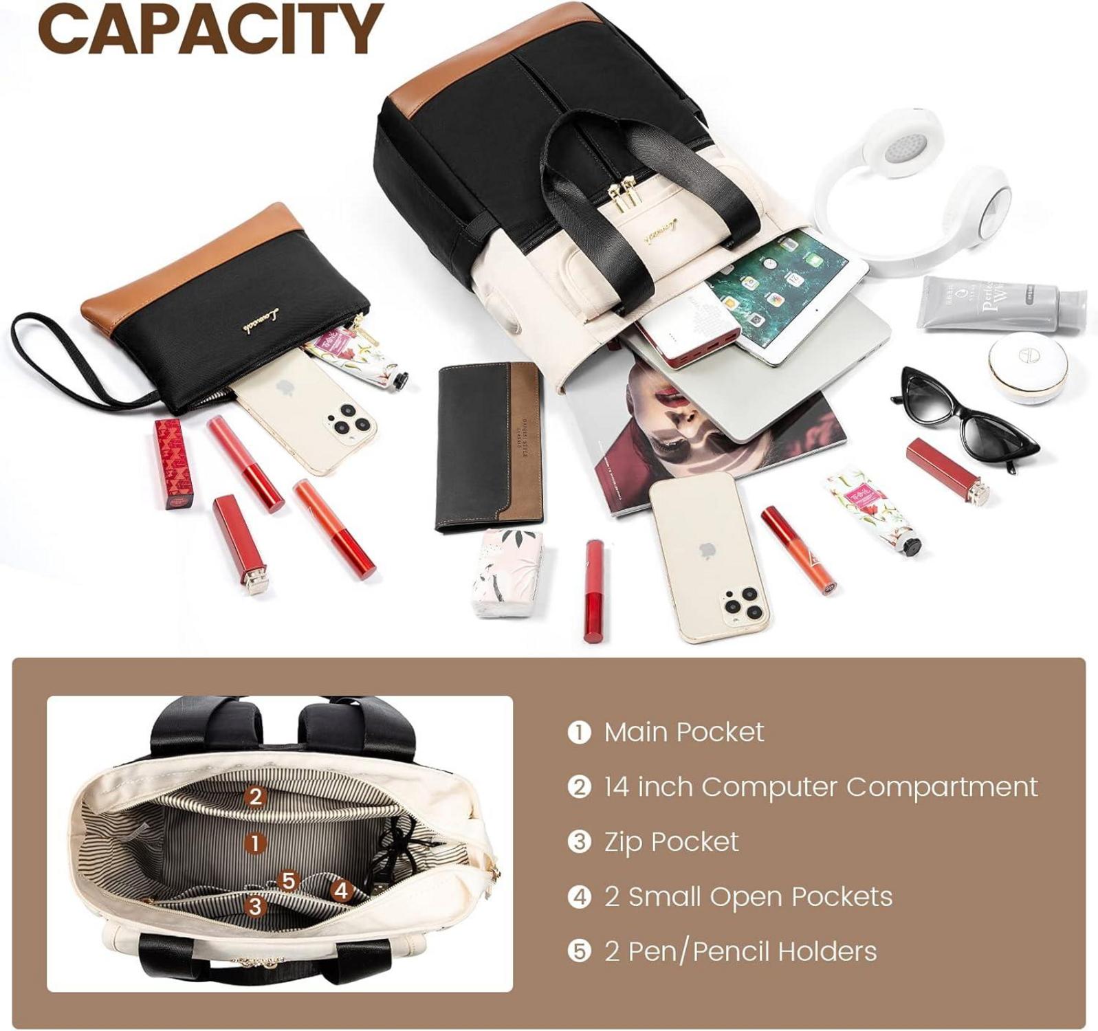 LOVEVOOK Damen Rucksack Mini Cityrucksack Schultertasche Wasserdicht 13,3 Zoll