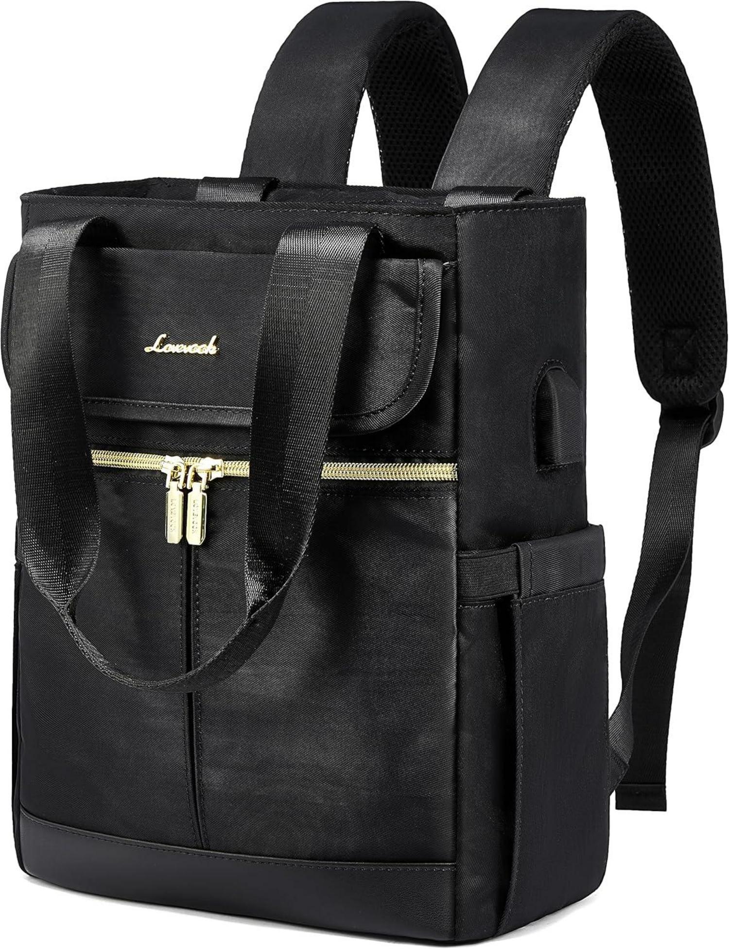 Rucksack Damen Klein Cityrucksack Handtasche 2 in 1 USB Ladeanschluss