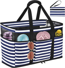 TEUEN Große Strandtasche mit Reißverschluss Wasserdicht XXL für