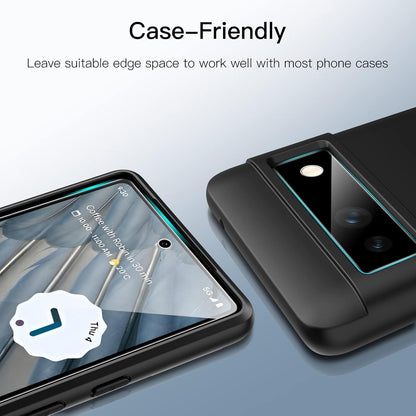 Schutzfolie für Google Pixel 7a 6,1 Zoll, Kameraschutz, Panzer Glas, 2 Stück