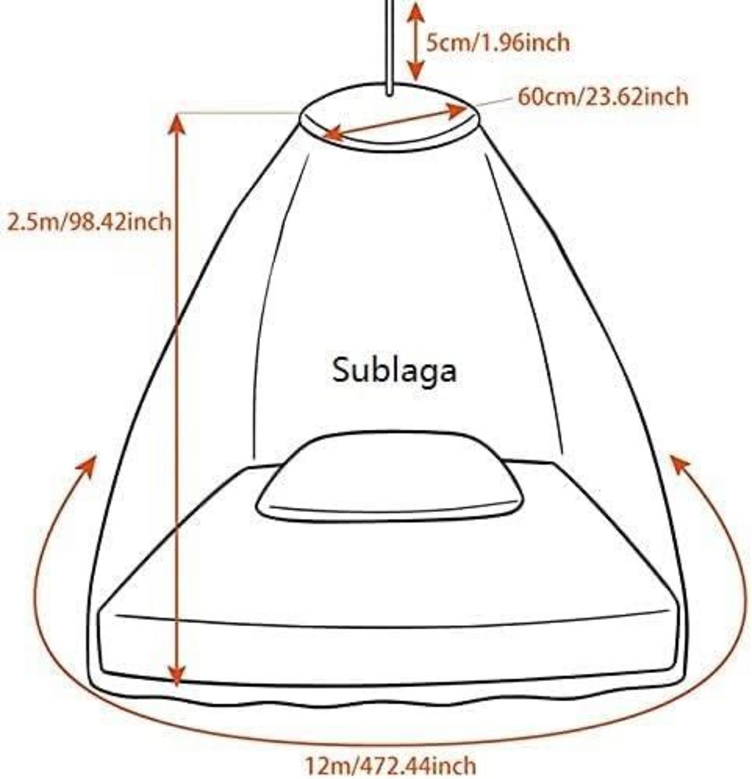 Sublaga Moskitonetz Betthimmel Mädchen weiß hängend