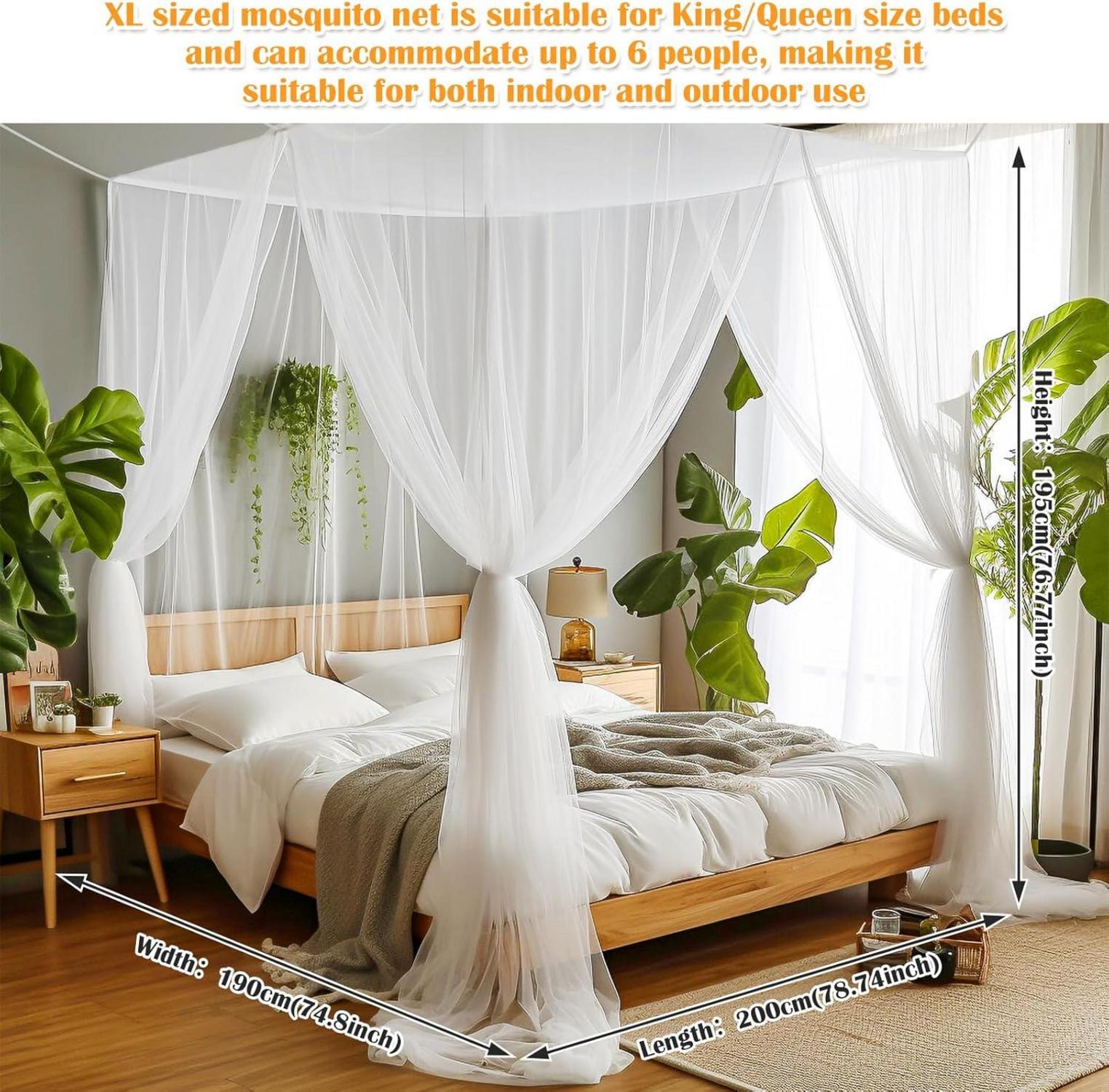 Moskitonetz Doppelbett 100% Polyester 210x190x240cm