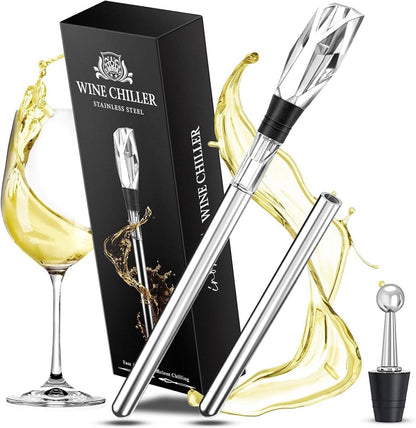 Weinkühlstab Set mit Ausgießer und Kühlstäben für Weinliebhaber