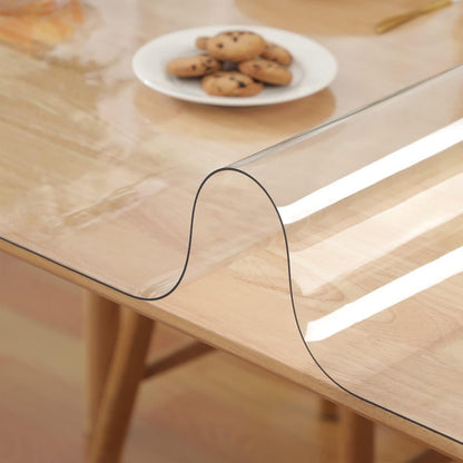 Transparente Tischfolie 90x160cm | 3mm PVC Tischdecke Schutz